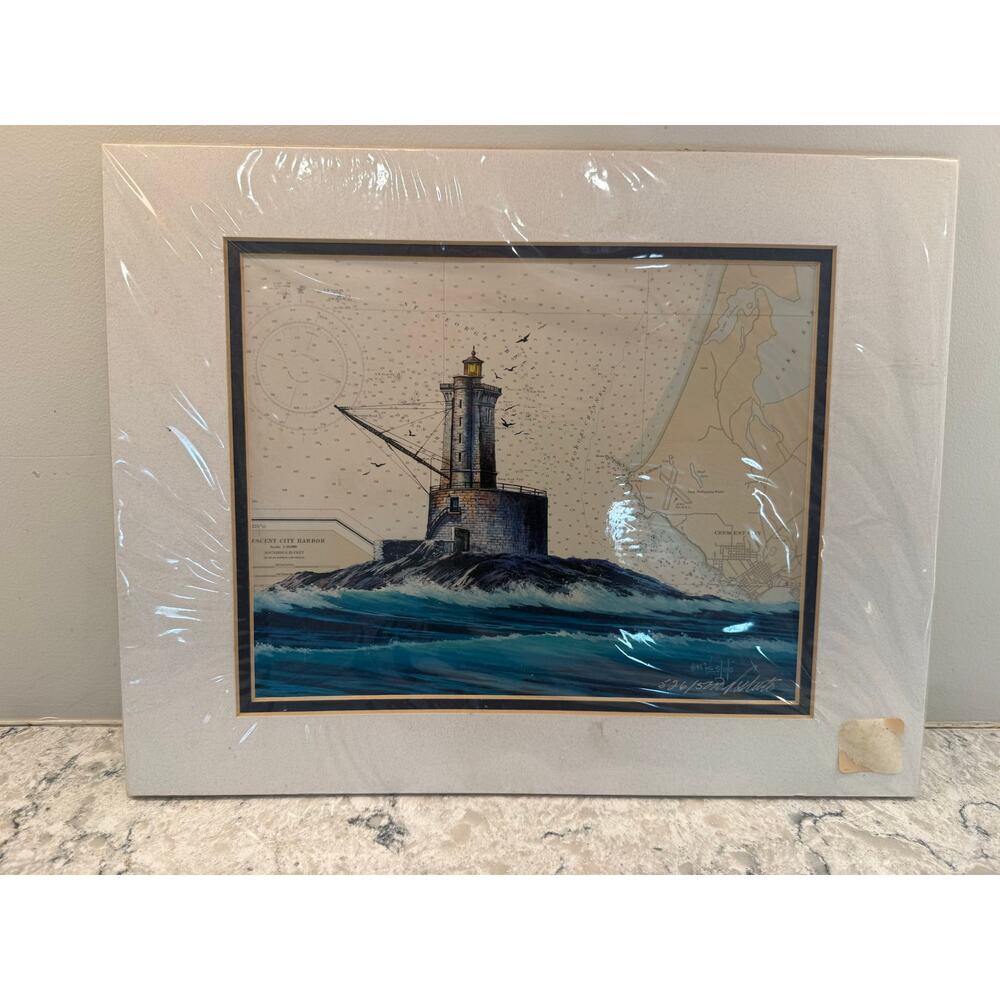 1995 St. George Reef Lighthouse California Betty Vestuto Painting 526/5000